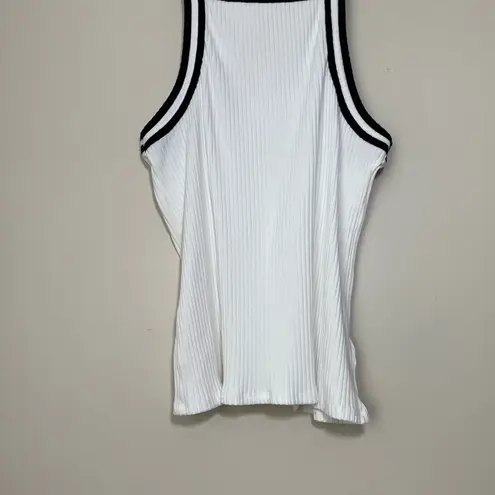 Anthropologie Carbon Copy for  Ribbed Contrast Trim Tank