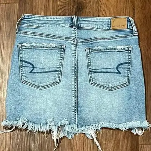 American Eagle Ripped Jean Skirt