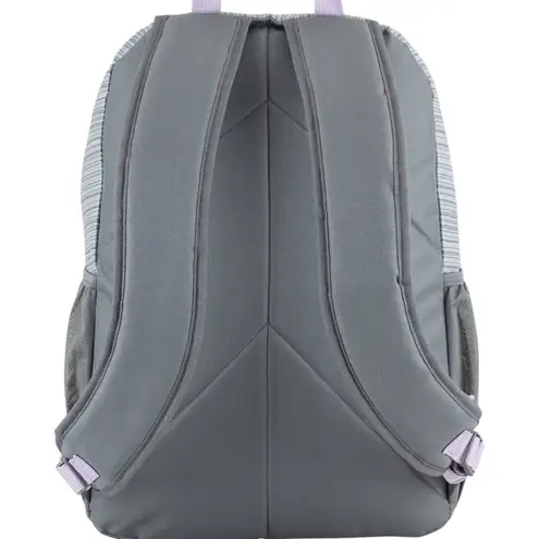 Unisex Teen Adult Backpack, Grey pinstripe. W Gray