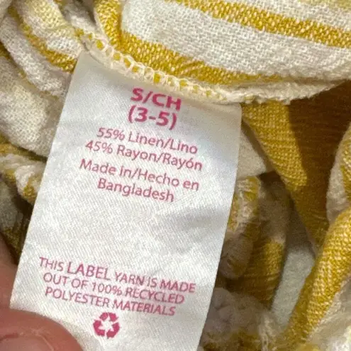 NoBo linen striped pants size small White