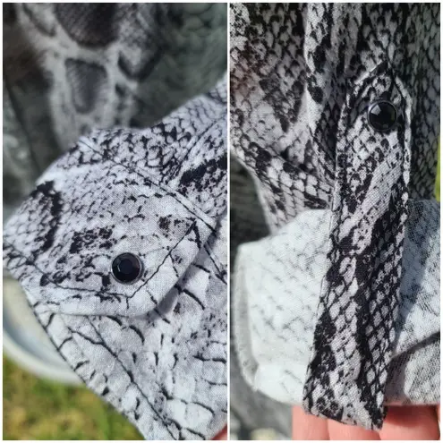 Doshe phython snakeskin embellished dress or duster/jacket sz S