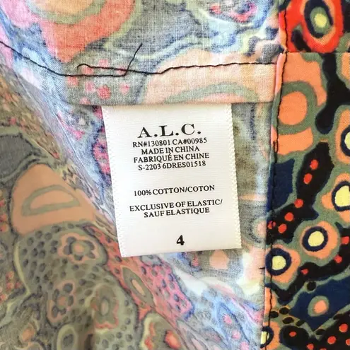 ALC Frank A.L.C. Laura Cutout Floral Maxi Dress Brown Sz 4