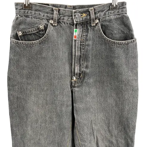 Edwin Something Ones Japan Black High Rise Tapered Jeans Raw Hem Size 68 / US 27