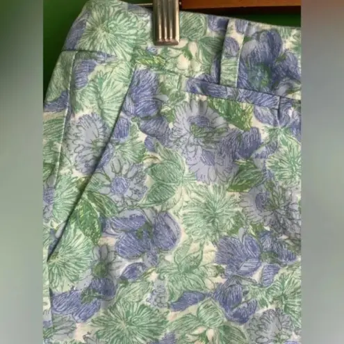 Talbots  Floral Linen Shorts Super Cute! Size‎ 6 EUC