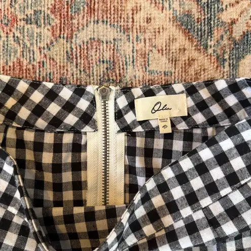 Timeless B&W Gingham Mini Skirt Black