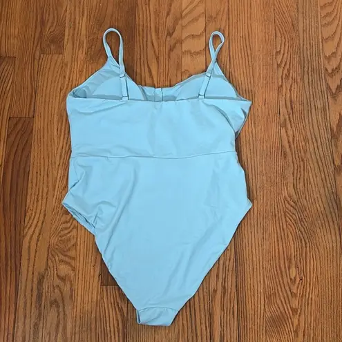 ANDIE The Snap One Piece Swimsuit Hydrangea Blue size XL NWT