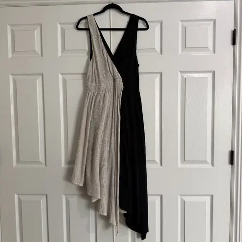 Anthropologie Maeve Elisabel two toned midi dress size medium faux wrap