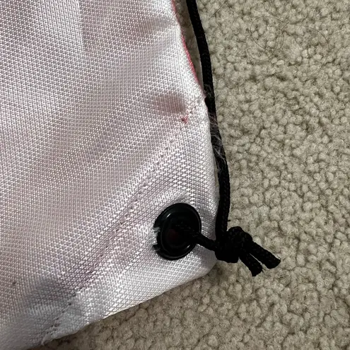 Sale! Diadora Pink White Drawstring Bag Sports Soccer Nylon Knapsack B5