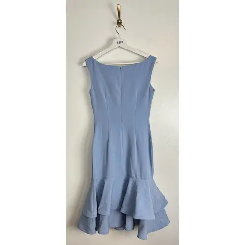 Alberto Makali 3-D Flower High Neck Midi in Powder Blue Size US 4