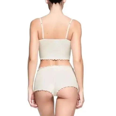 SKIMS NWT Pointelle Logo Cami Marble Size 4X