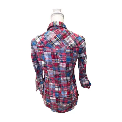 Superdry New Plaid Button-Up Shirt for Women, Medium