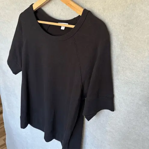 James Perse Women's Black Short Sleeve Crew Neck T-Shirt Size 2
