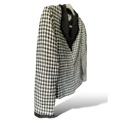 NWT Shomi Petites Houndstooth Black White Blazer Size 14