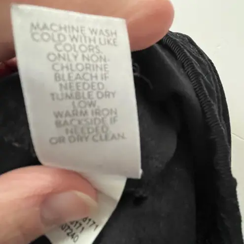 J Jill XL Corduroy Pull On Corduroy Pant Black Cotton Stretch Comfort Classic