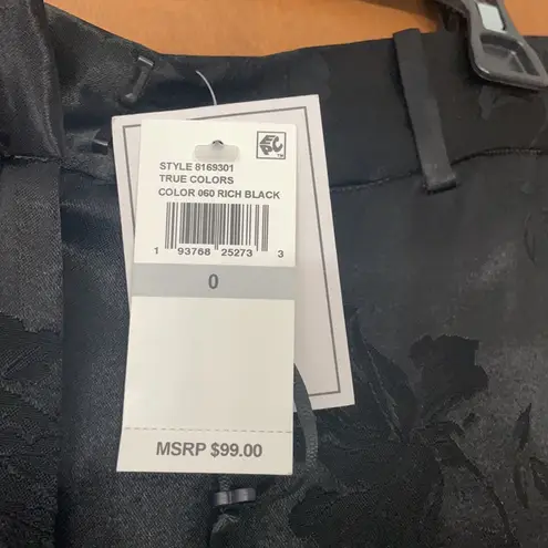 1. State  black Floral Jacquard Wide Leg Pants thumbnail 6