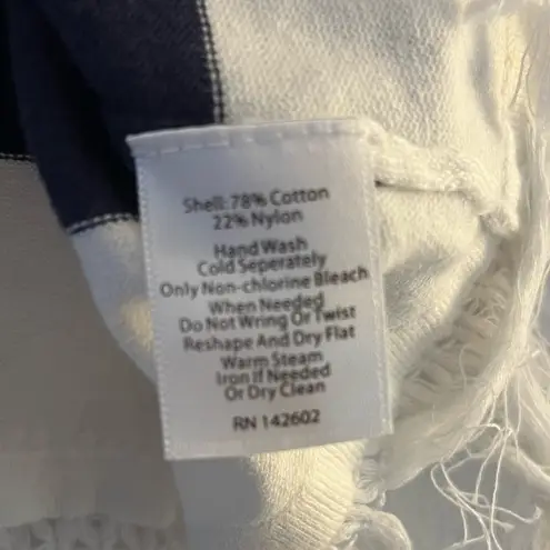 Sail To Sable Top Hydna Fringe Sweater Tank Top Sz XS GUC Nautical Round Neck