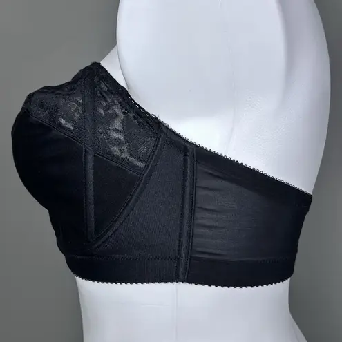 Vintage Goddess Strapless Bra 38DDD Black Boned Underwire Style 391 Lace Pin Up Size undefined