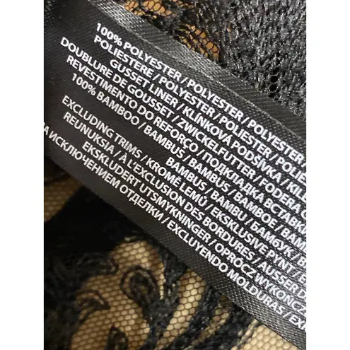 Bluebella Marseille Black Lace Cutout Sheer Underwire Lingerie Bodysuit Size 2