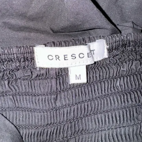 Crescent Mini Dress with puff sleeves size Medium in Black