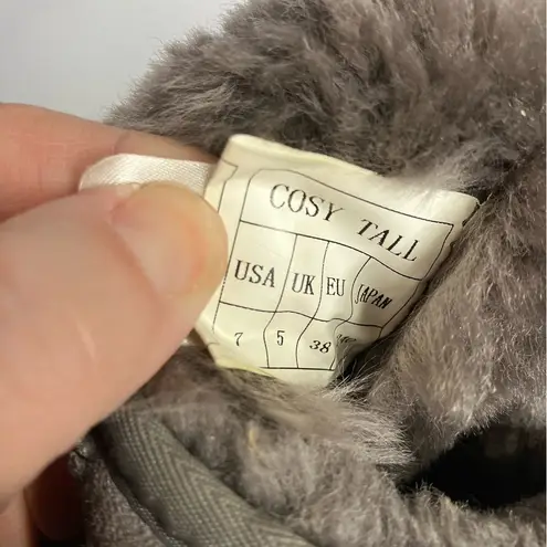 Australia Luxe Collective gray mid high‎ genuine sheepskin boots size 7 - Image 8