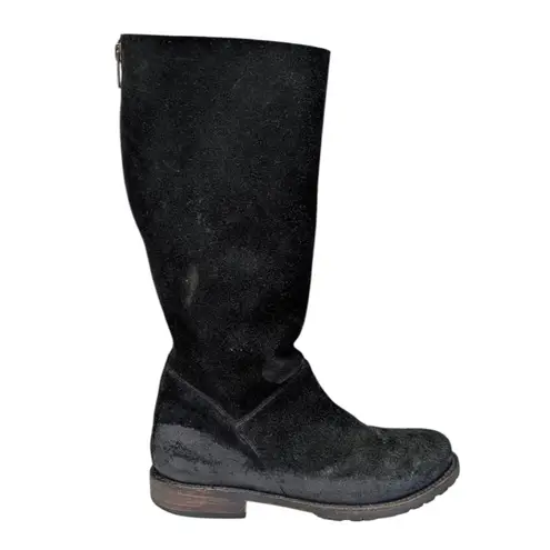 FREEBIRD by Steven Freebird Lane Distressed Suede Full Zipper Boots GUC $245 Size 8 S3938