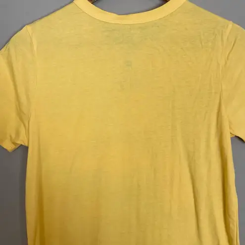 Sanrio Gudetama by T-Shirt Yellow Japanese Graphic Tee Crew Neck Women Medium