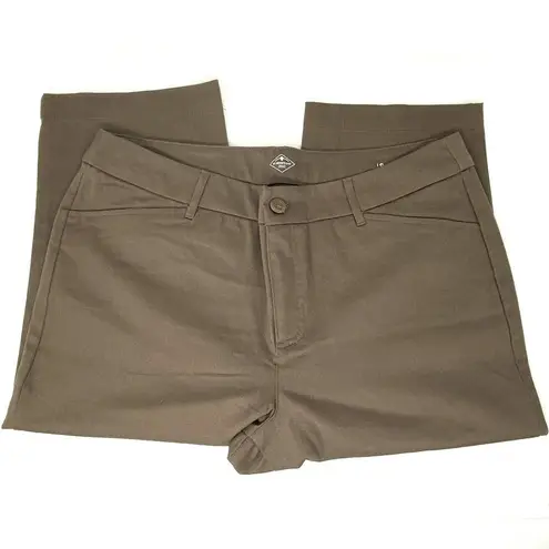 st. john's bay Ladies  Brown Capri Cropped Pants ~ Womens Size 16 ~