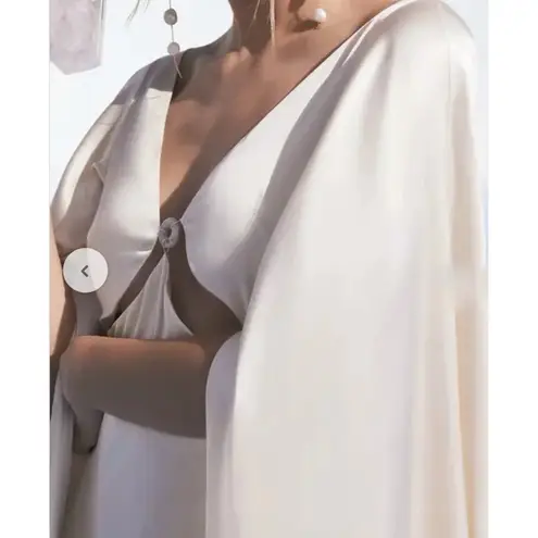 Cult Gaia 100% silk Shaine Gown in Quartz NEW