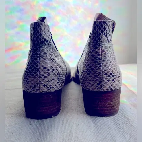 Gianni Bini  Snake Skin Print Ankle Boots