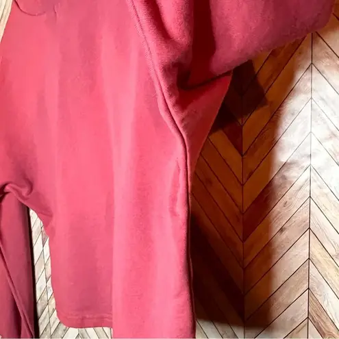 Zesica Cropped Long Sleeve Knit Sweatshirt Pink Women’s Size Medium