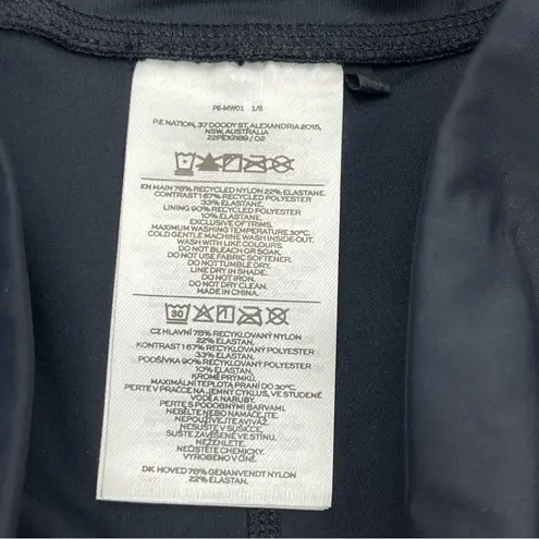 P.E Nation Half Volley Colorblock Legging Women Large Black Athletic Gym *FLAW