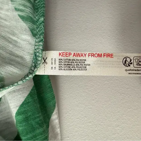 NWT FP Movement Love Printed Tank, Moving Stripe Green & White | Size Medium