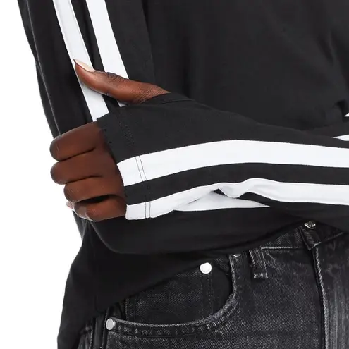 n:philanthropy Caia Striped-Sleeve Tee Long Sleeve, Size S New w/Tag