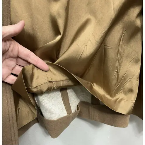 Vintage Juli De Roma Cashmere Overcoat Peacoat Size Large 14 Brown Tan Kajjmir