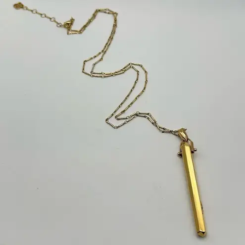 Stella & Dot Rebel Pendant Gold Tone Necklace Classic Retired Layered look