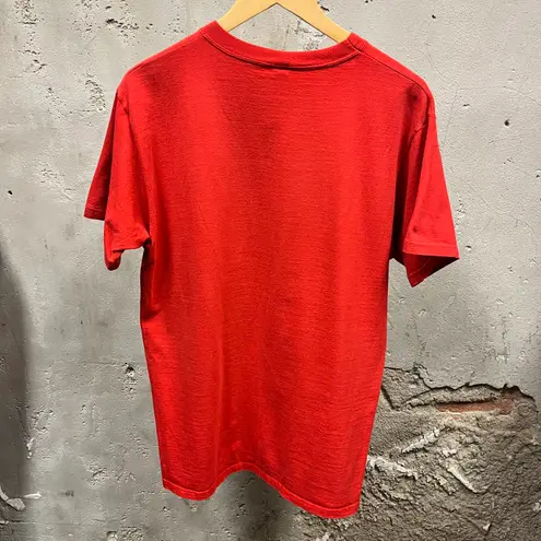 Russell Athletic Vintage 90s Red Spellout Graphic Logo Short Sleeve T-Shirt L