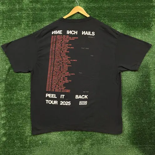 Nine Inch Nails Peel It Back Tour Industrial Rock Band T-Shirt Size XXXL