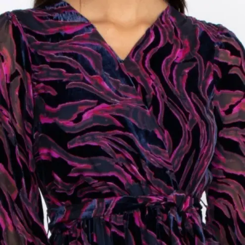 Johnny Was Tavi silk blend midi dress NWT color: Streaks Of Virana