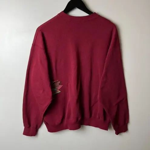 Hanes Vintage Las Vegas Crewneck Sweatshirt Red Large L