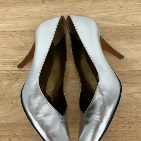 Yves Saint Laurent Silver heels size 7 vintage