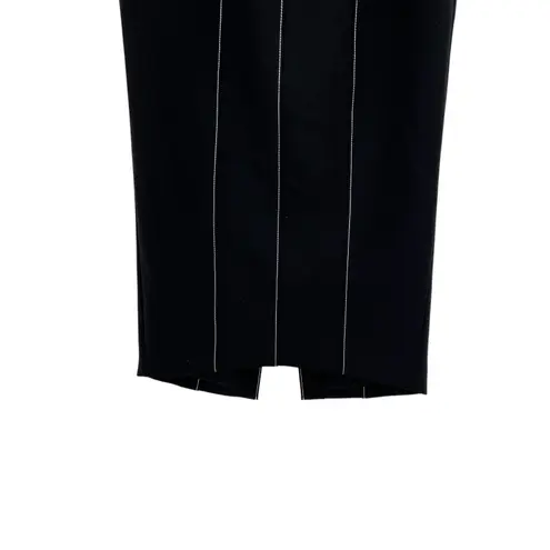 Cinq a Sept Ali Skirt Midi Length Seamed Black White Size 2