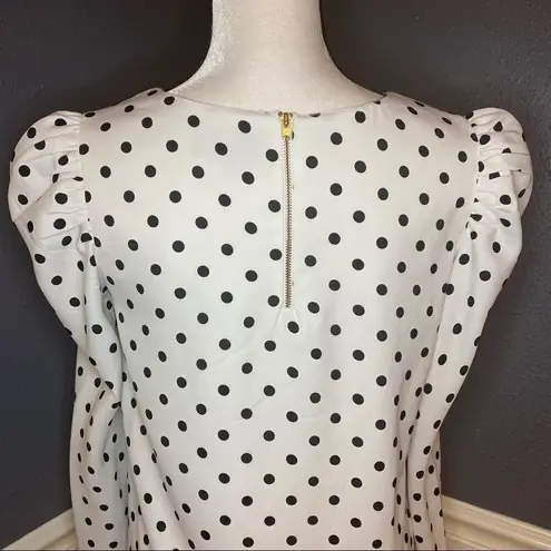 Valencia and Vine Polka Dot Blouse White