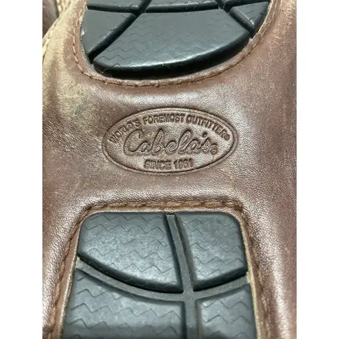 Cabela's Mens Leather & Shearling Lined Moccasin Slippers With Tassels