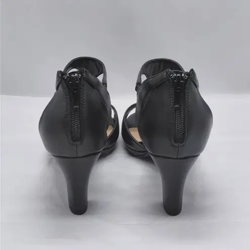 Easy Street Flash Dress Sandal Women Size 8WW Black Wedding Cocktail Party Shoes