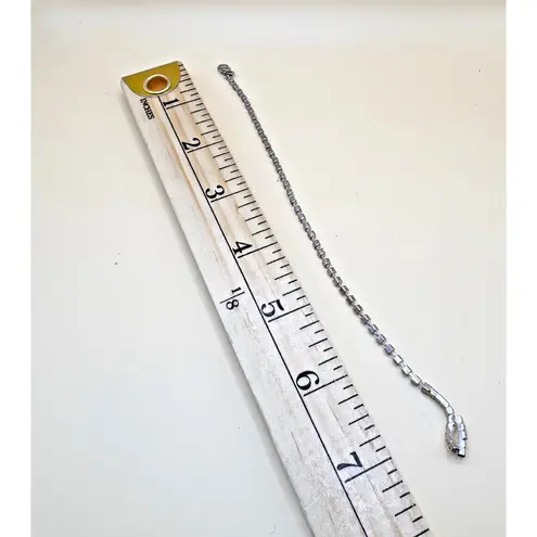 Vintage or Antique Snake Shaped Rhinestone Bracelet Trinket 7" EUC