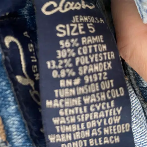 Y2K Vintage Embellished Embroidered Beaded Flare Jeans Low Rise 2000s Fairy Boho Blue Size 27