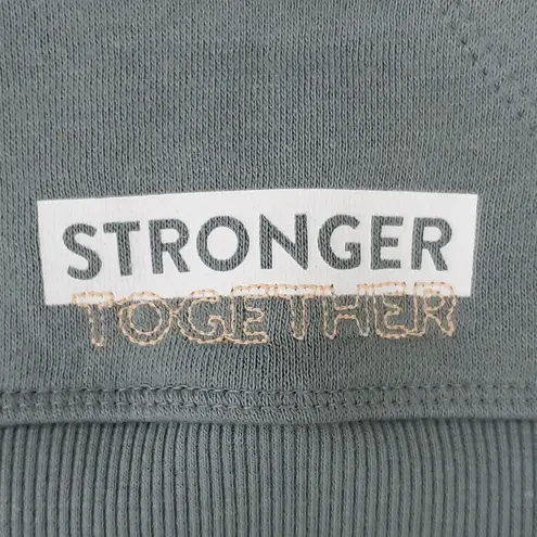 Peloton Stronger Together Women's Gray Zip-up Hoodie. Size M