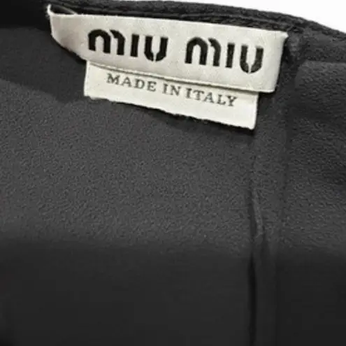 Miu Miu Vintage Black Button-Up Blouse