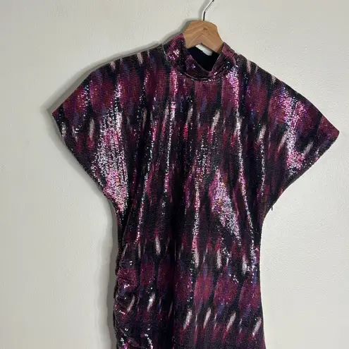 MISA Los Angeles Divia Dress in Fuchsia Ikat Sequin size XS ladies