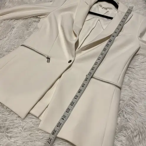 Veronica Beard  Iconic Scuba Dickey Blazer Jacket in White Size 6
